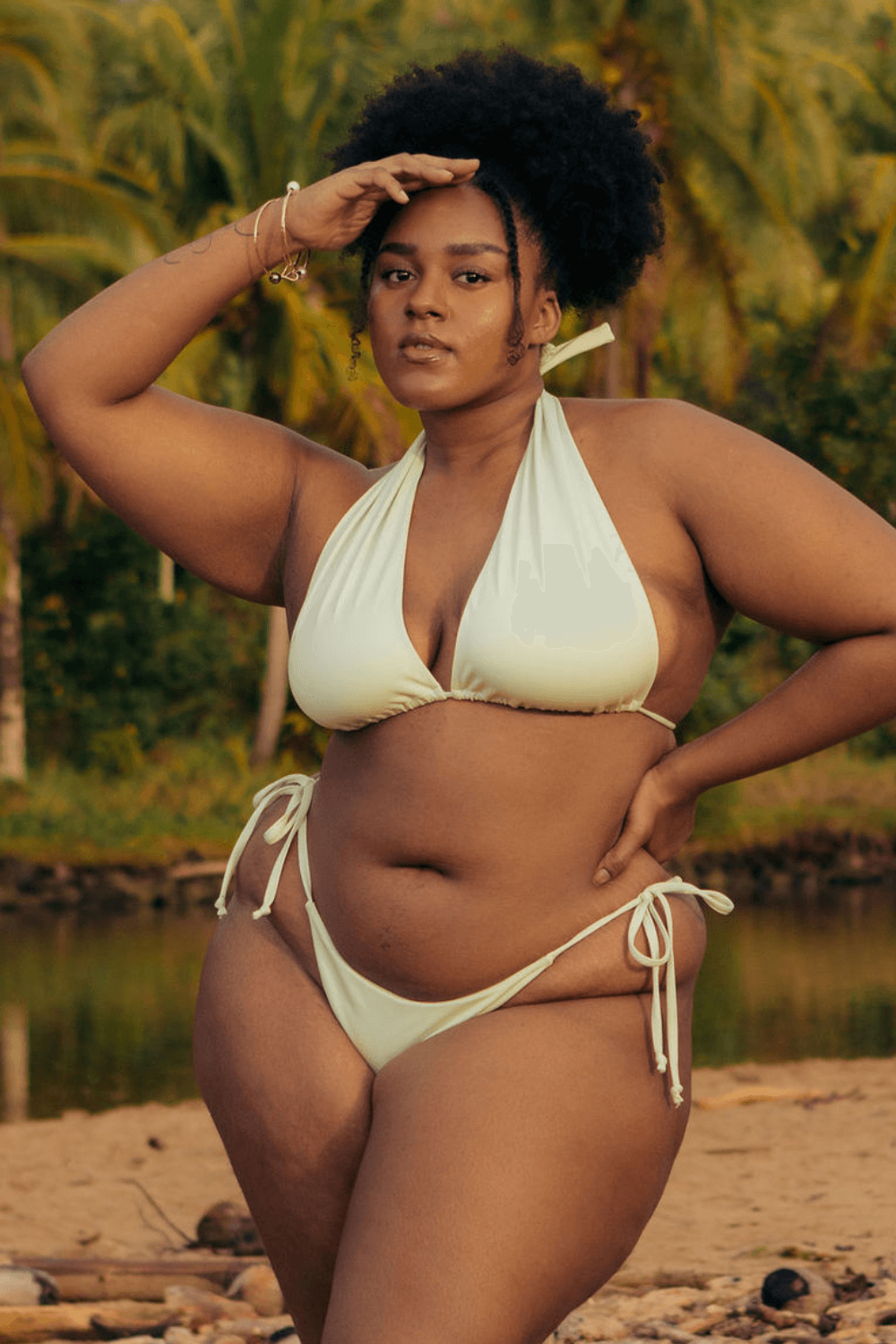 The Side Tie Bottoms - Pistachio