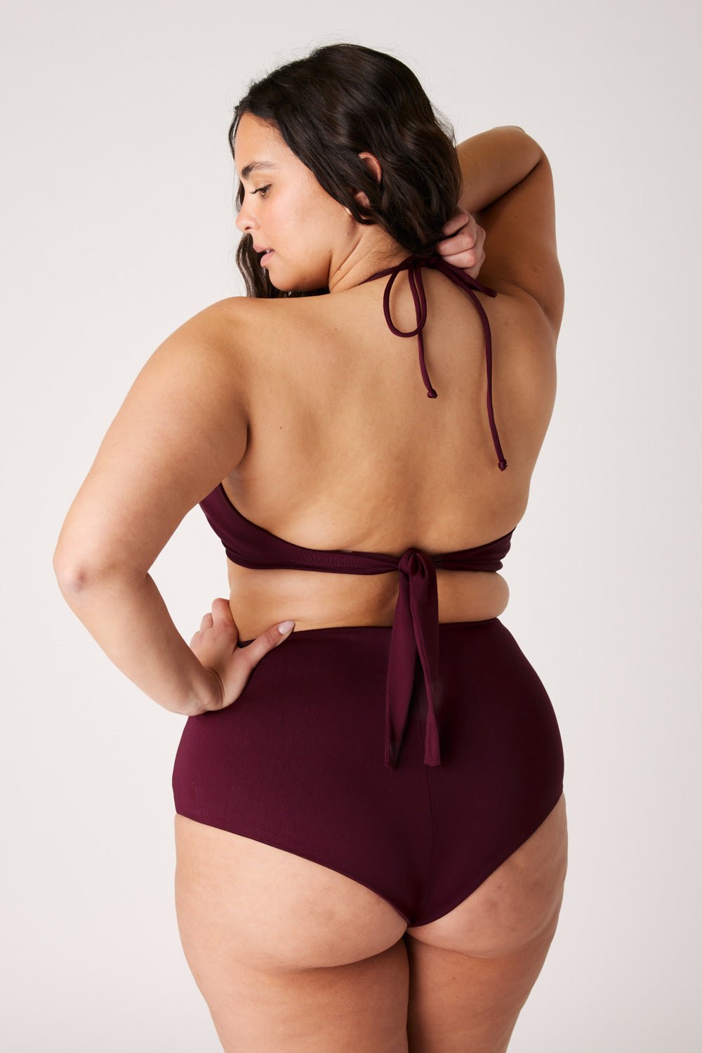 The Tied Up Top - Dark Cherry