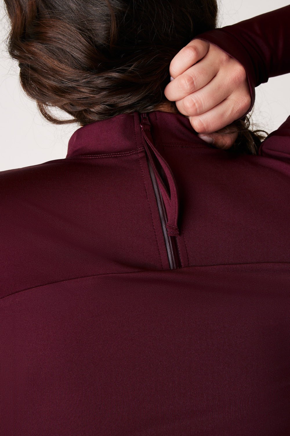 The Long Sleeve Surf Top - Dark Cherry