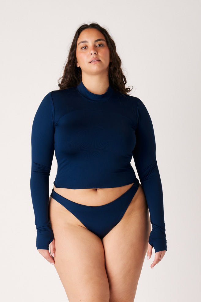 The Long Sleeve Surf Top - Soft Navy