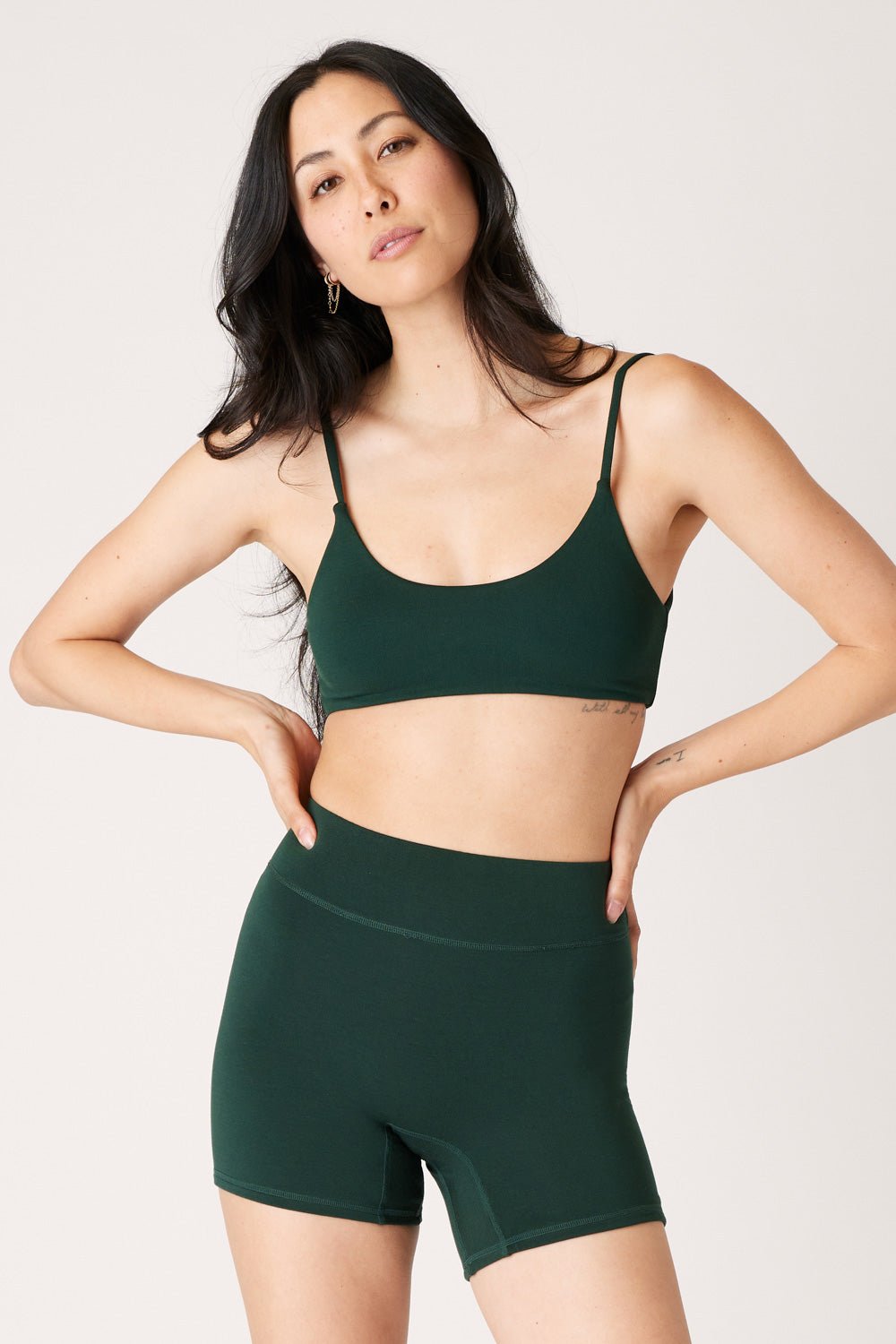 The Cool-Comf Lounge Bralette - Evergreen