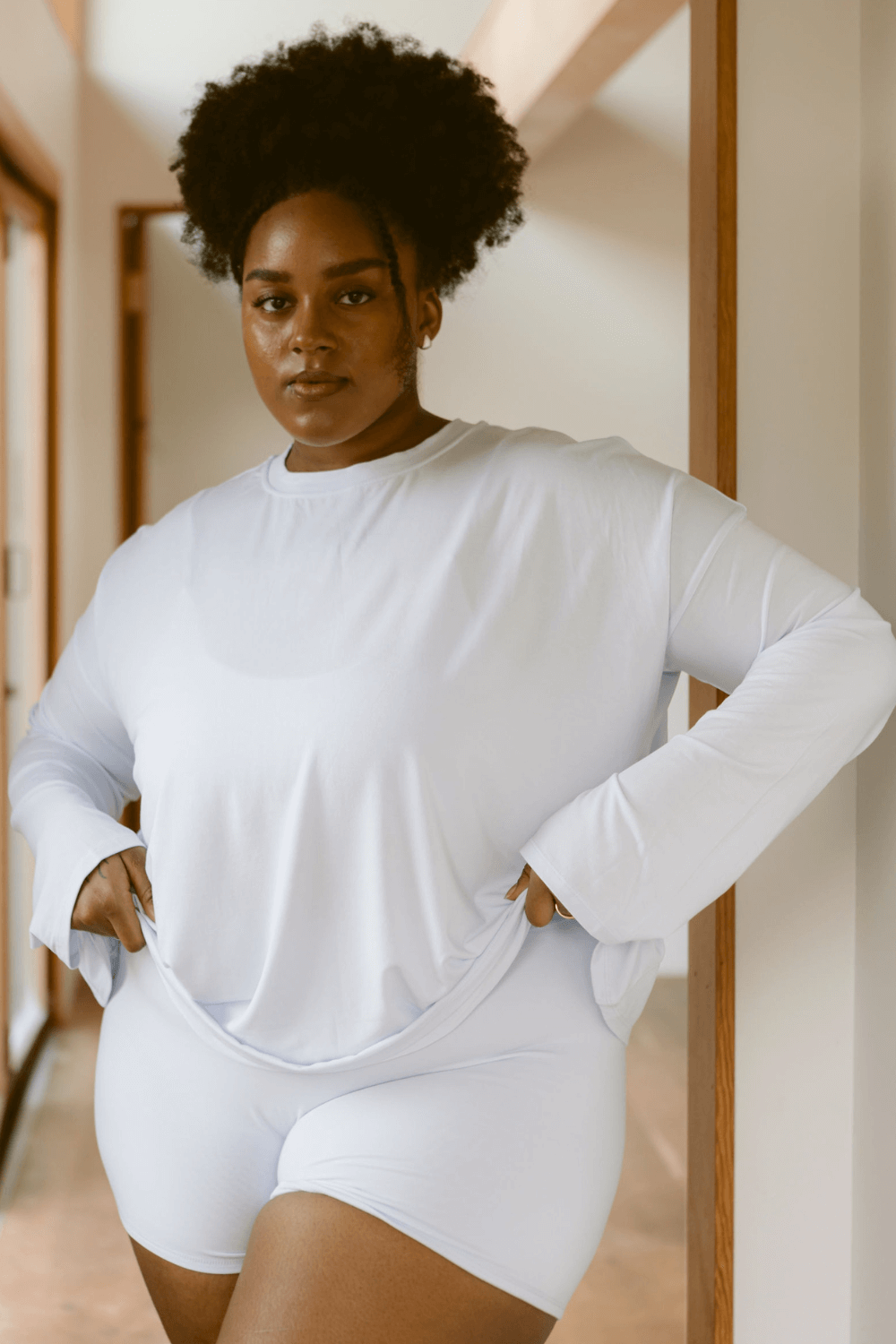 The Cool-Comf Lounge Oversized Long Sleeve - Cloud Blue