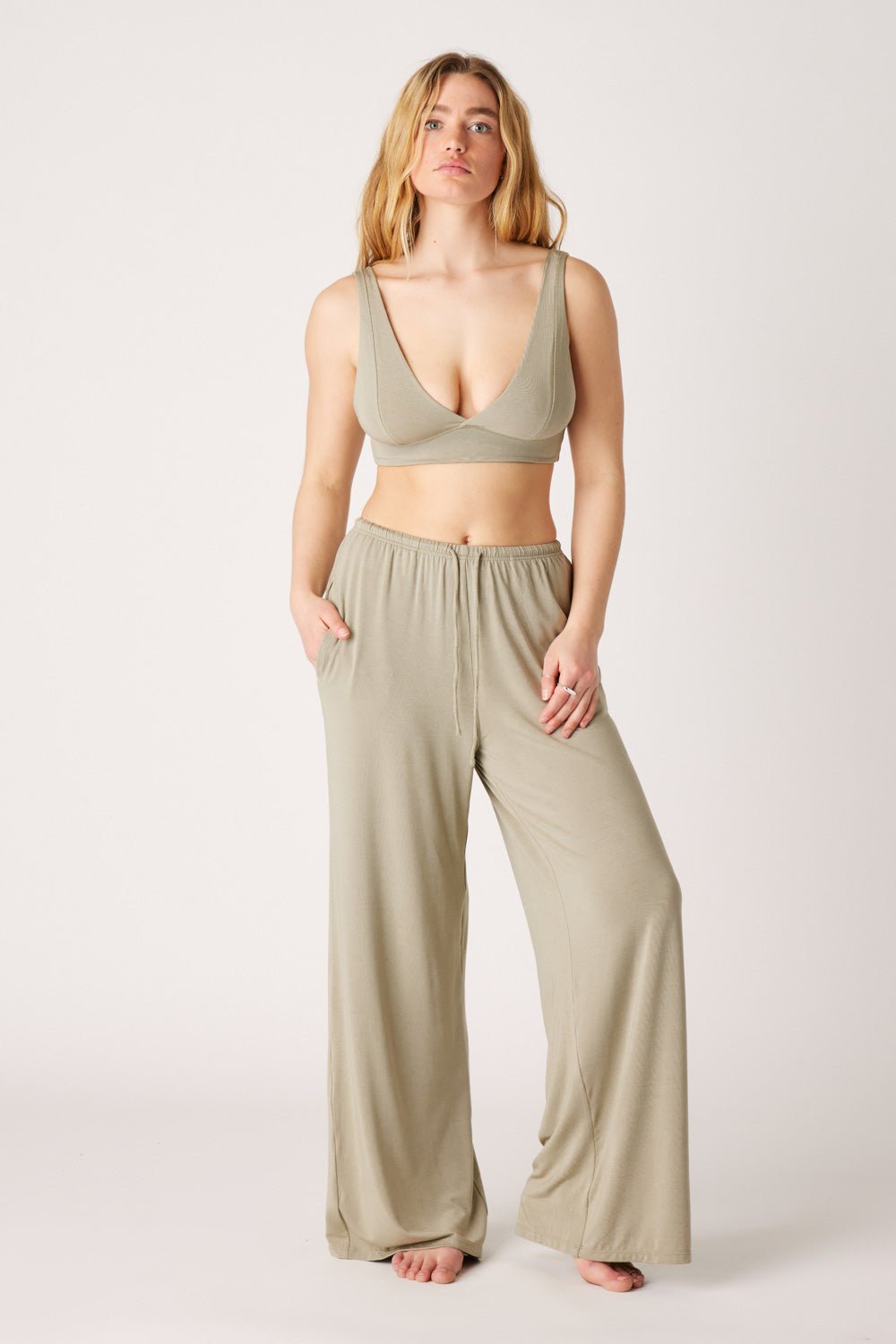 The Cool-Comf Lounge Chill Pant - Olive Taupe