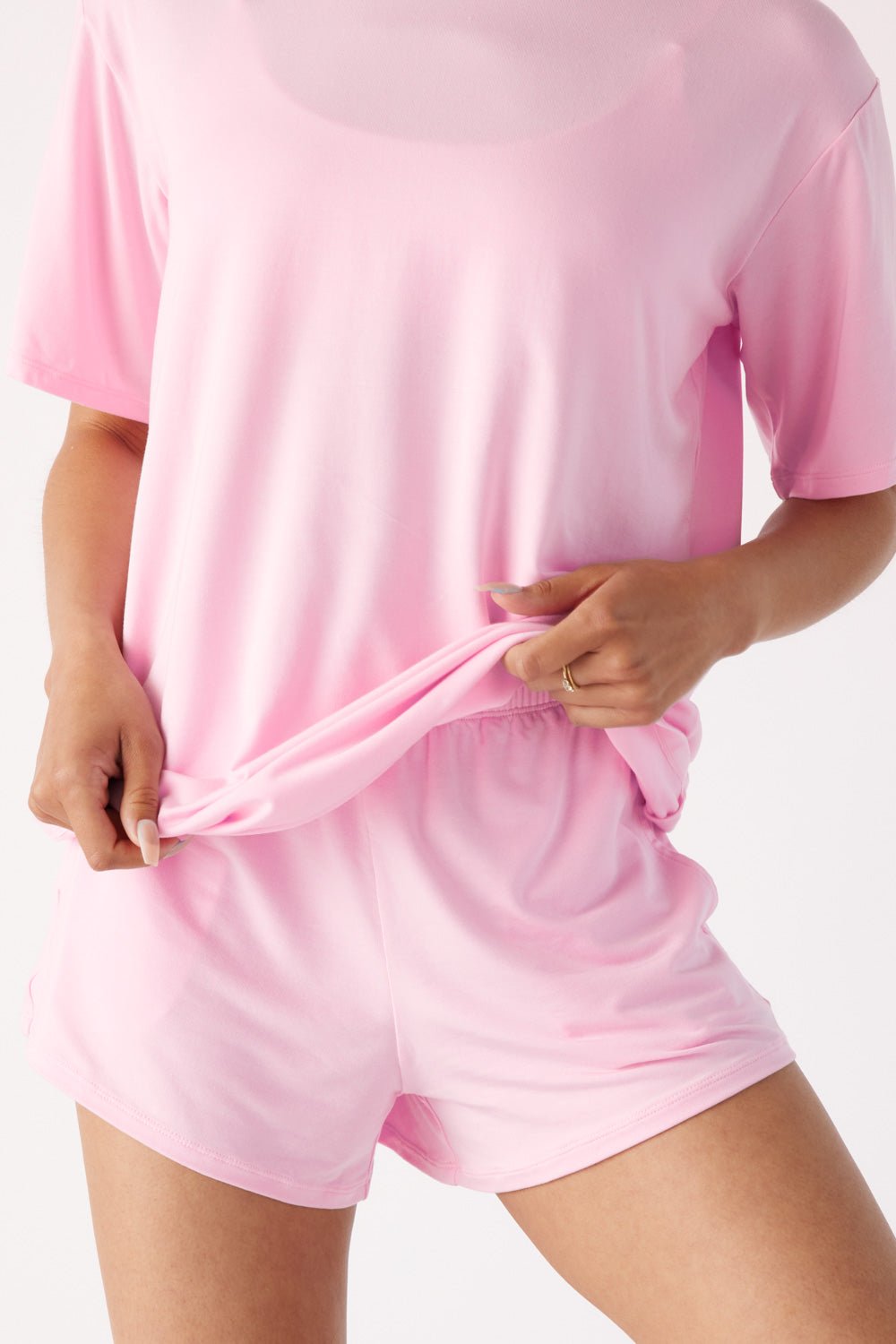 The Cool-Comf Lounge T-Shirt - Peony Pink