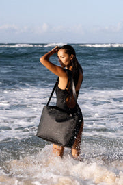 The Covae Waterproof Tote - Matte Black
