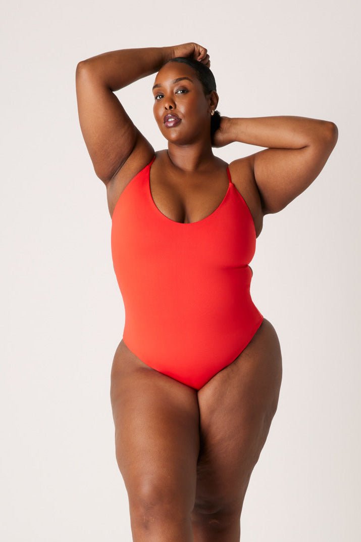 The Corset One Piece - Fiesta Red