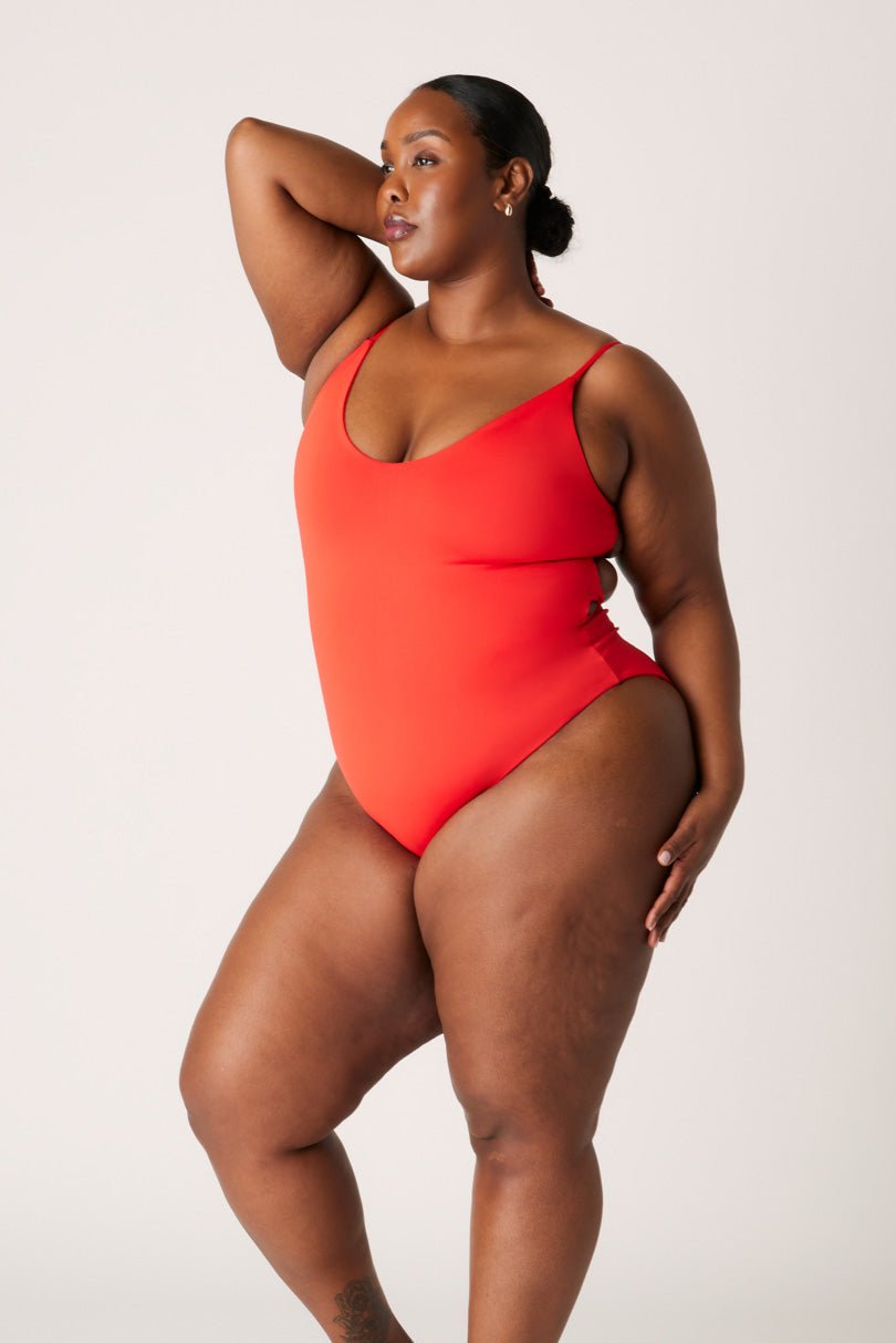 The Corset One Piece - Fiesta Red