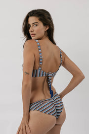 The High-Leg Scrunch Bottom - Boat Day Stripe