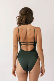 The Slim Strap One Piece - Deep Lagoon