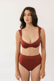 The Sweetheart Underwire Top - Mallorca Red