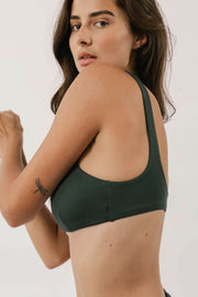 The Plunge Scoop Top - Deep Lagoon