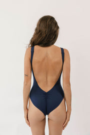 The Square Neck Minimalist - Soft Navy
