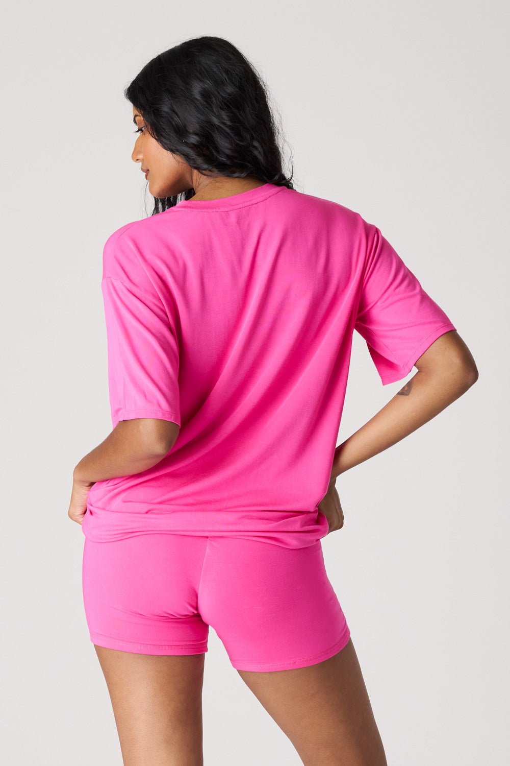 The Cool-Comf Lounge T-Shirt - Magenta