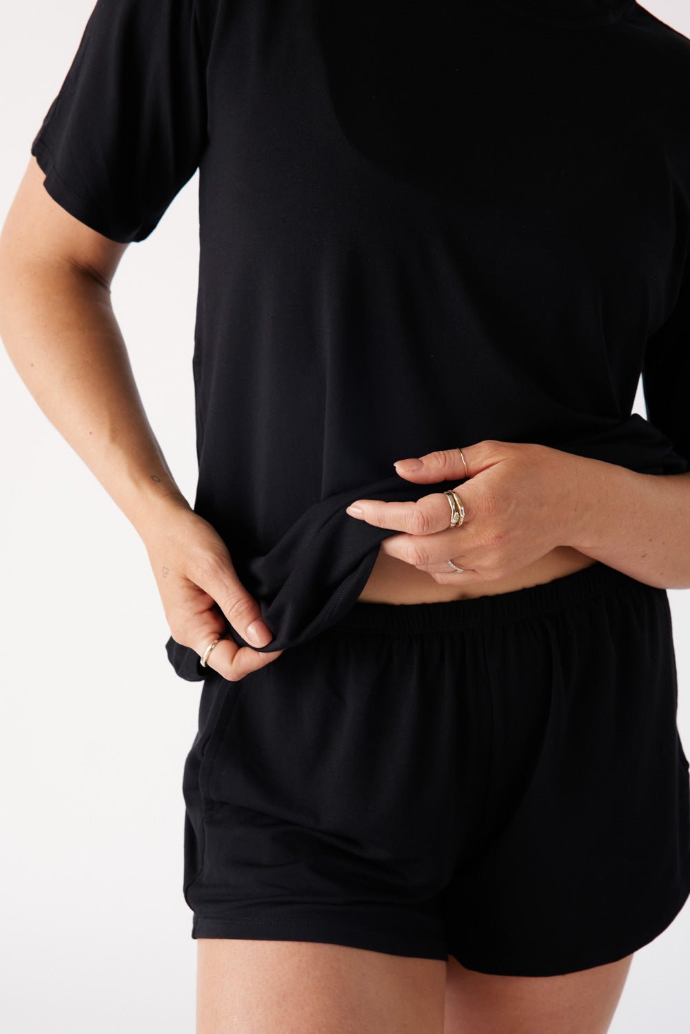 The Cool-Comf Lounge T-Shirt - Matte Black