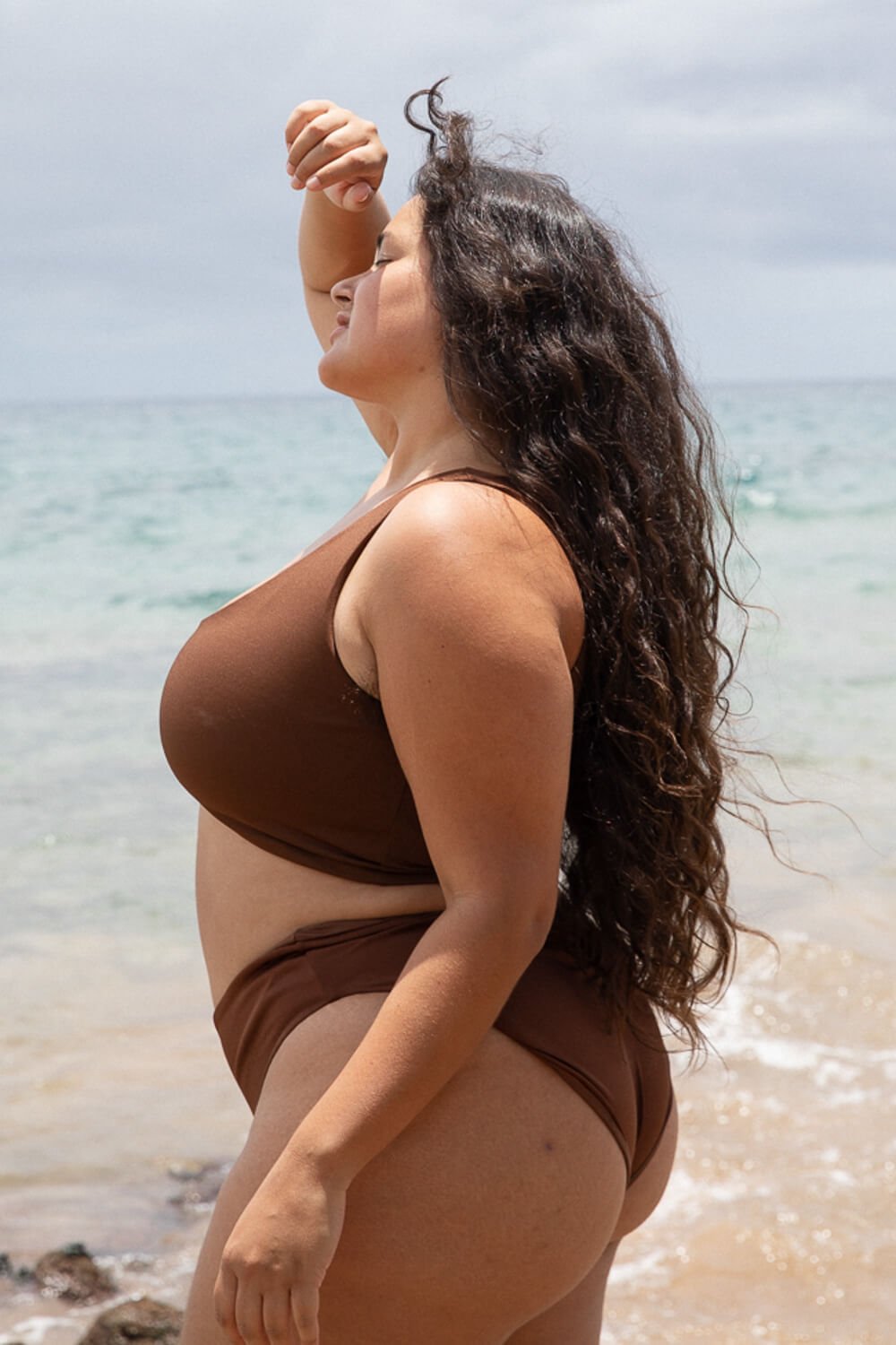 The One Shoulder Top - Espresso