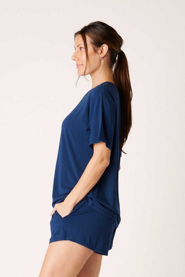 The Cool-Comf Lounge T-Shirt - Soft Navy