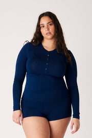 [Isabella is 5'10 and wears size XL]#color_soft-navy