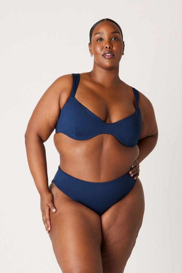 The Sweetheart Underwire Top - Soft Navy