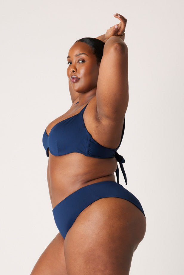 The Sweetheart Underwire Top - Soft Navy