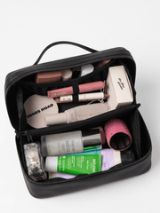 The Shella Waterproof Toiletry Bag - Matte Black