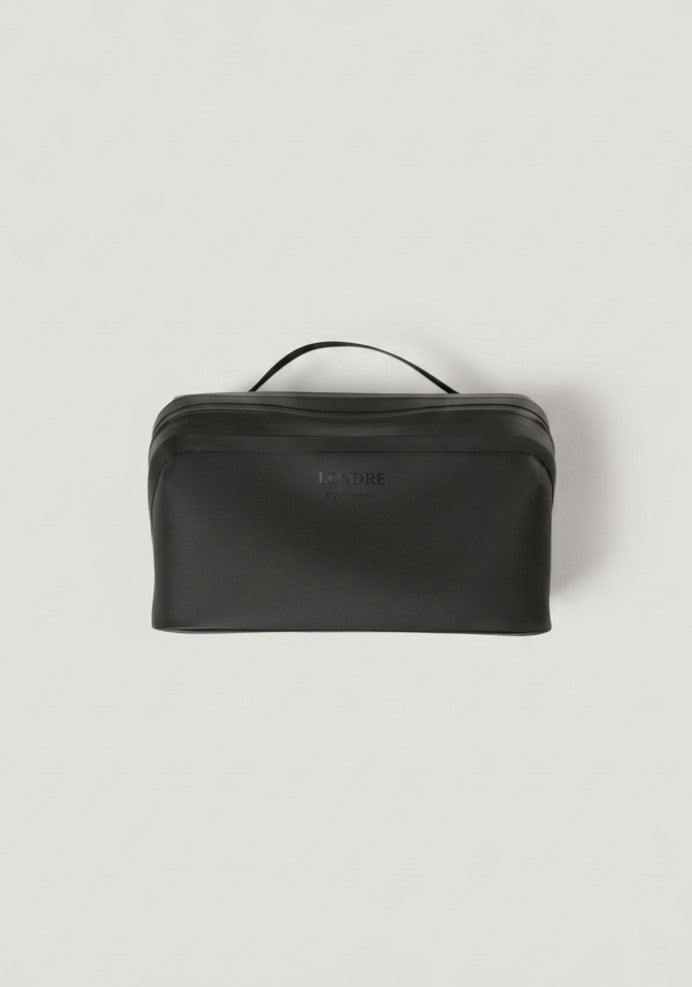The Shella Waterproof Toiletry Bag - Matte Black