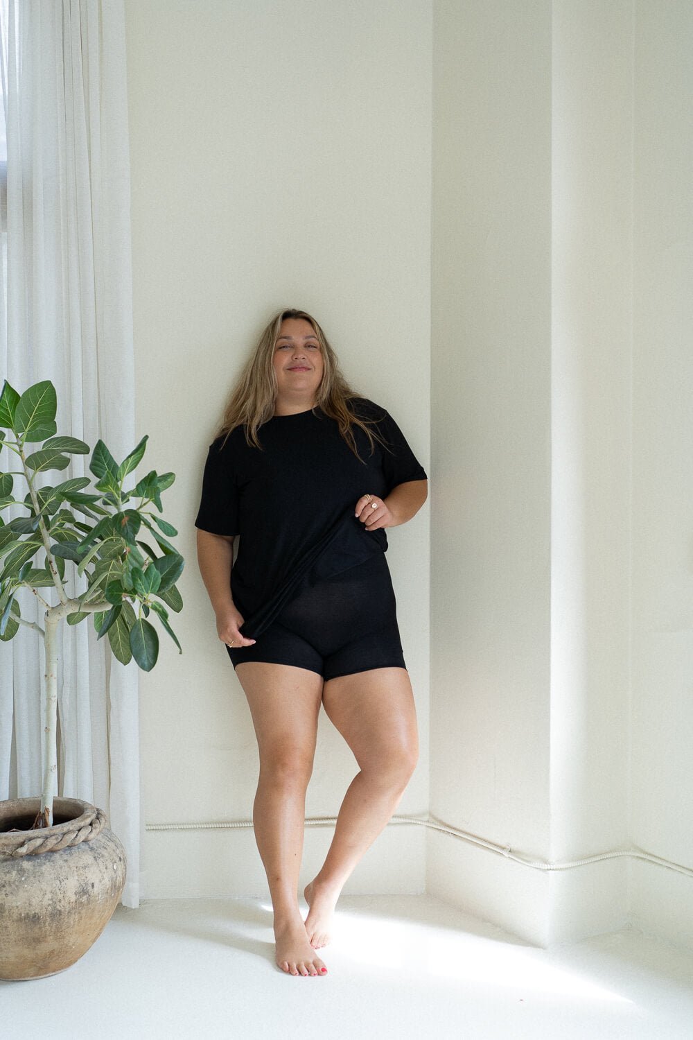 The Cool-Comf Lounge T-Shirt - Matte Black