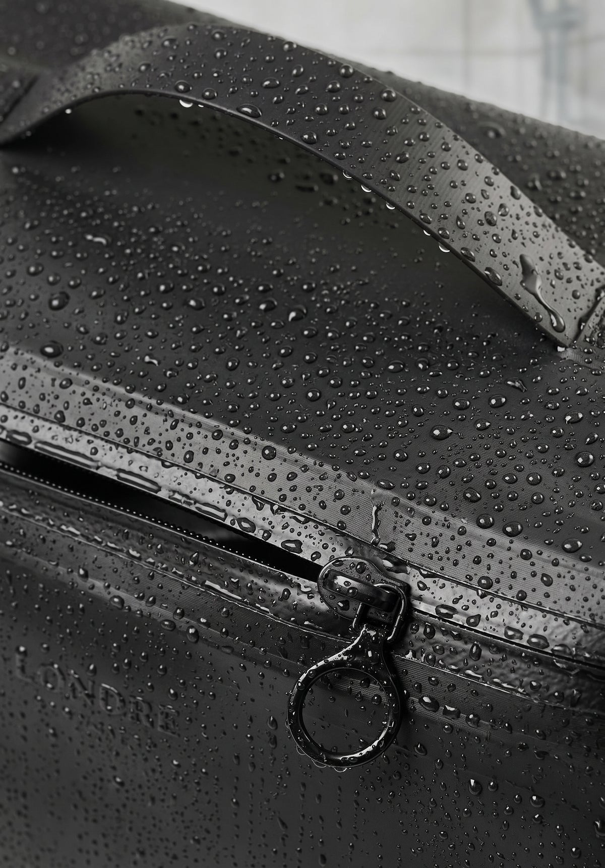The Shella Waterproof Toiletry Bag - Matte Black